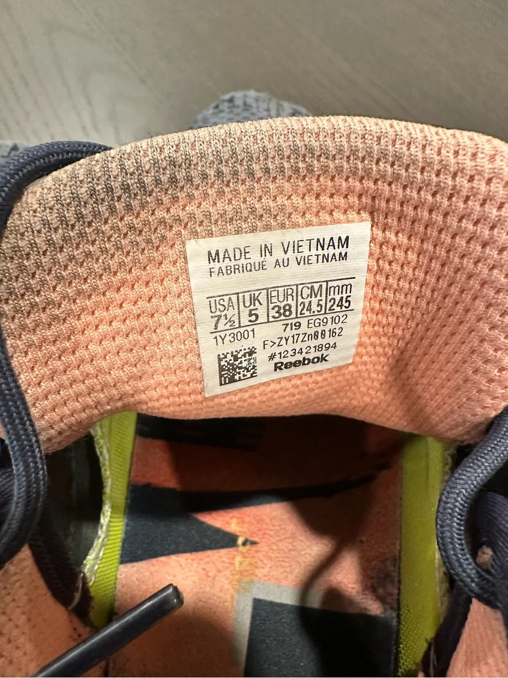 Reebok Nanos - Navy and Peach CrossFit Training Shoes